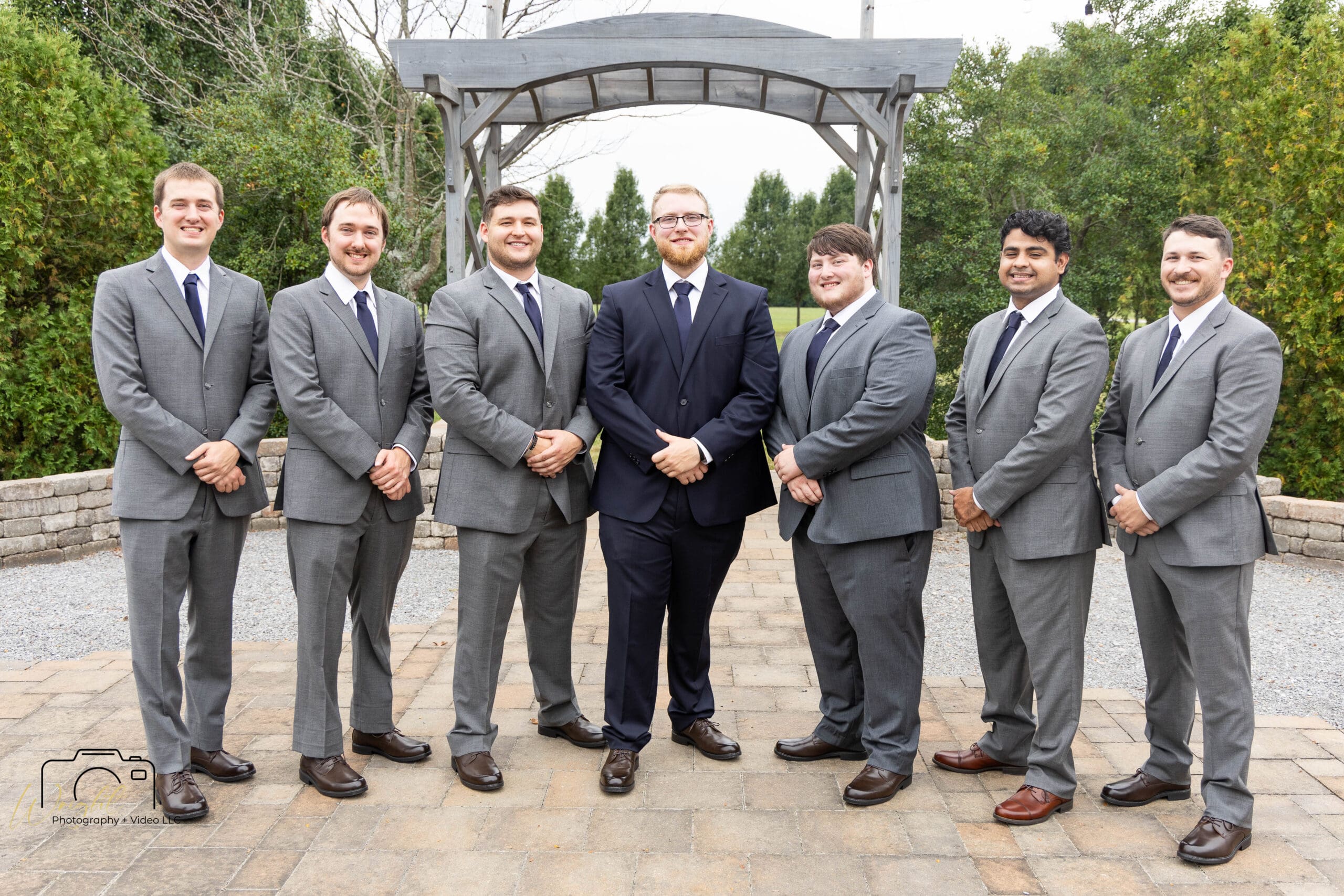 Gage with his groomsmen