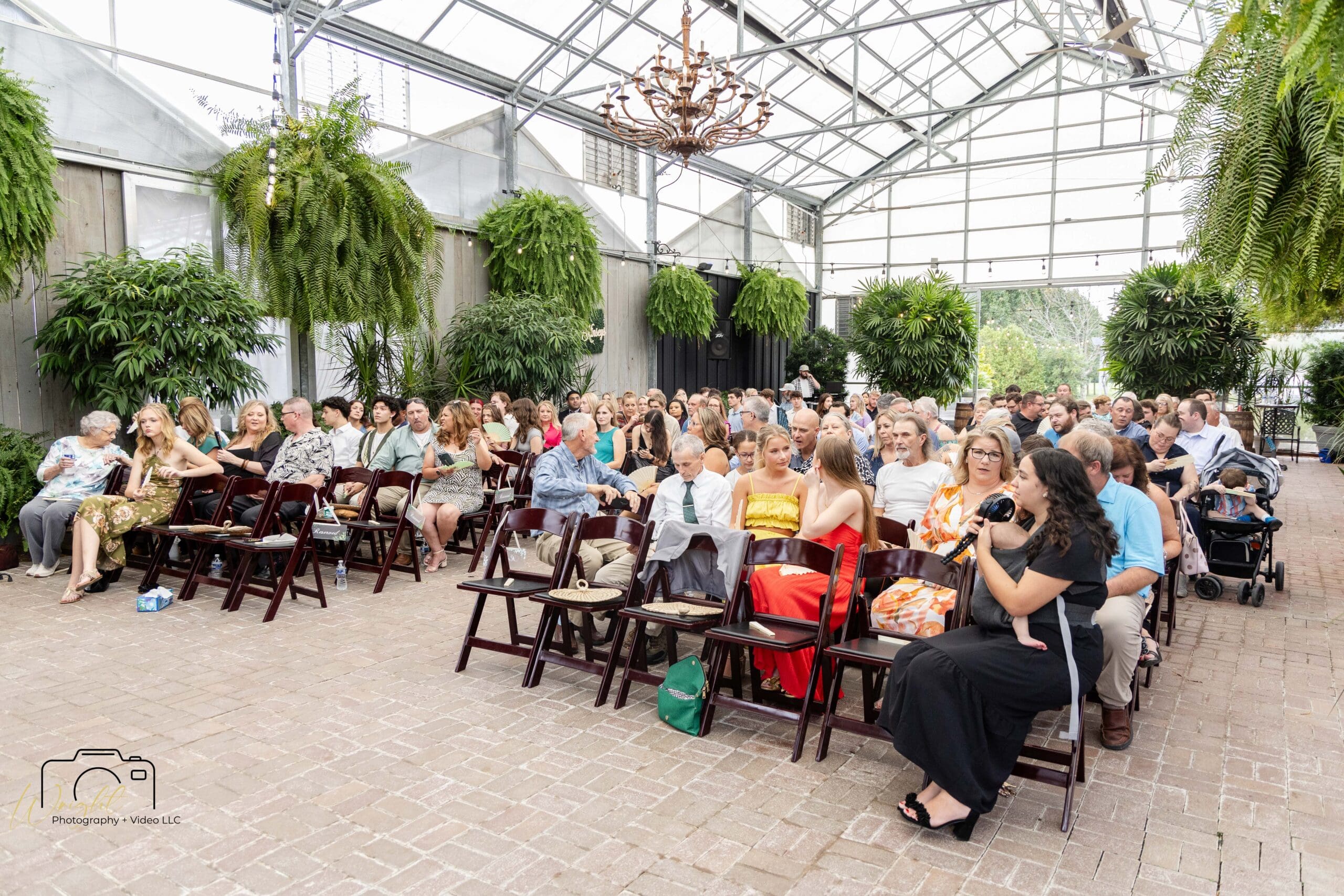 Guests seated for the ceremony